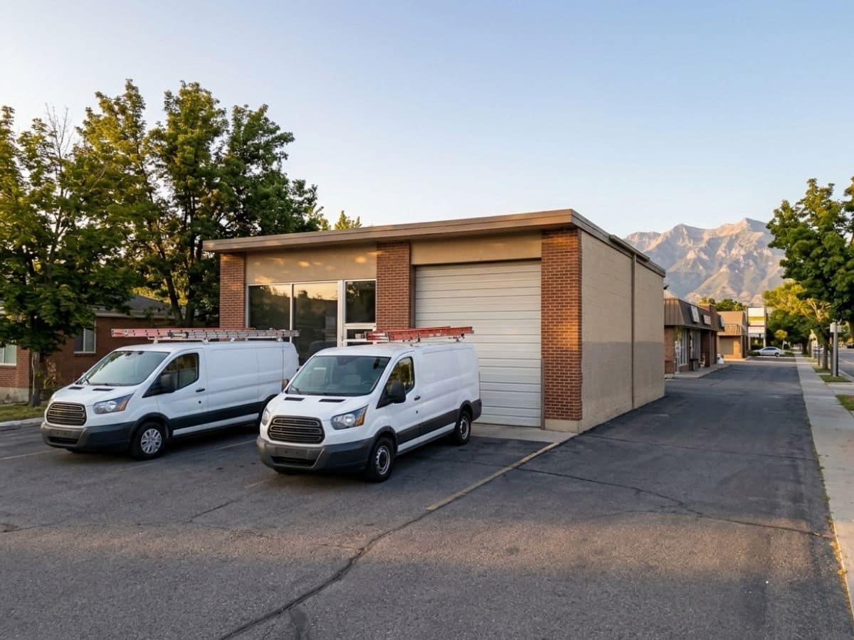 Murray HVAC Pros shop exterior on 900 East in Murray, Utah